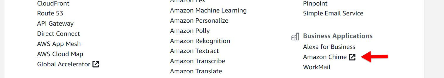 A screenshot of the aws management console
