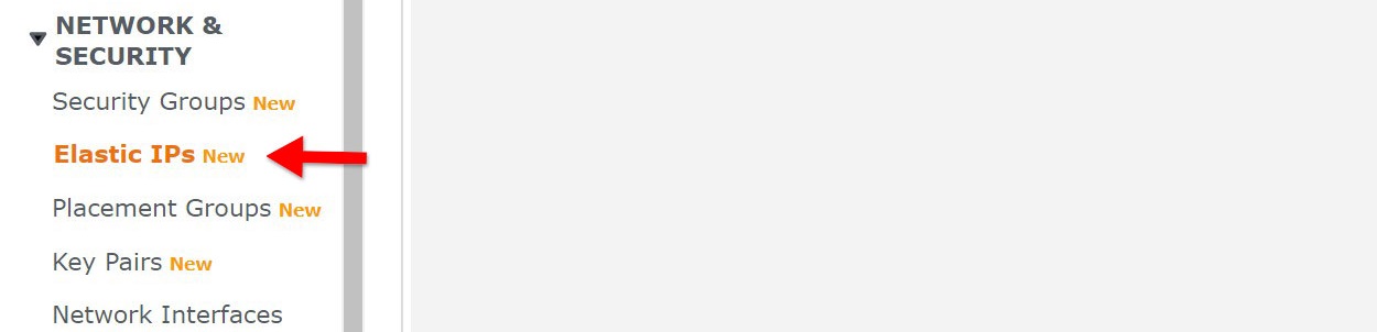 A screenshot of the aws ec2 assign elastic ip button