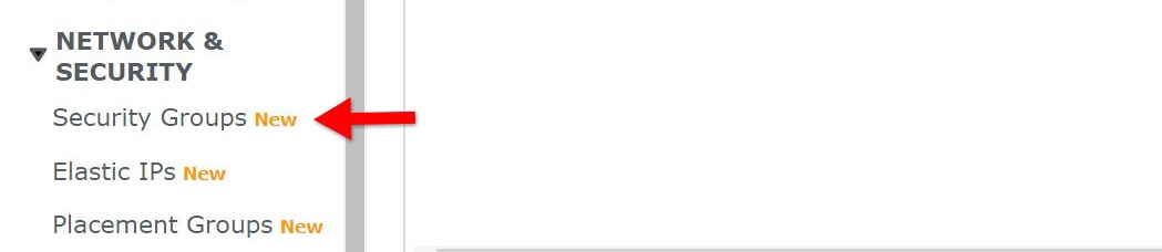 A screenshot of the aws ec2 sizebar