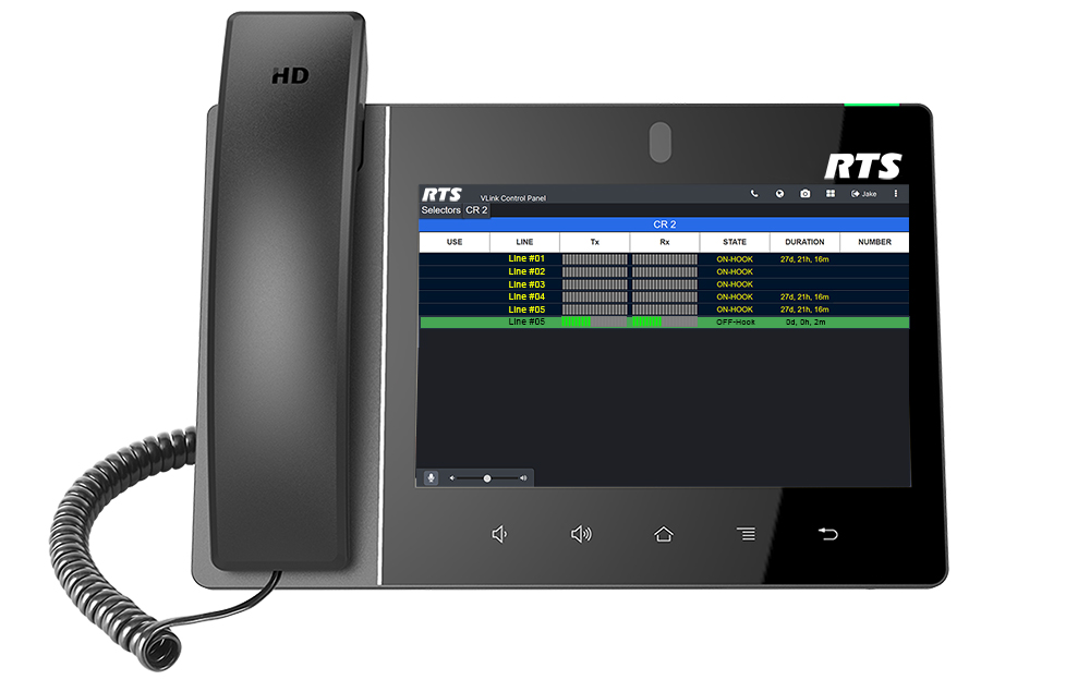 screenshot of the control room tally