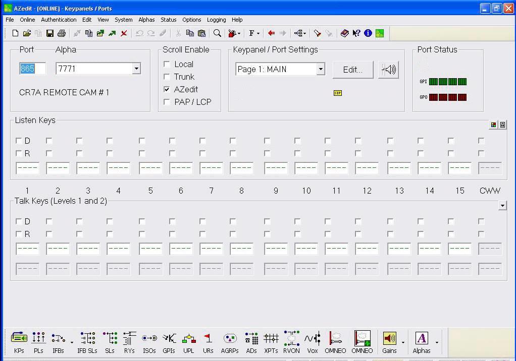 screenshot of az edit