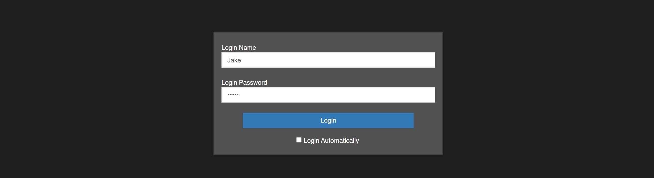 screenshot of vlink webrtc control panel login menu